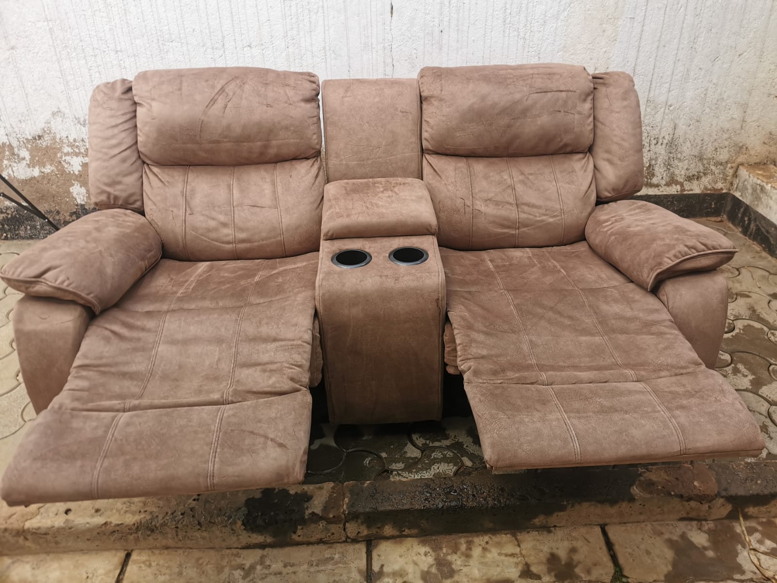After: cleaned couch